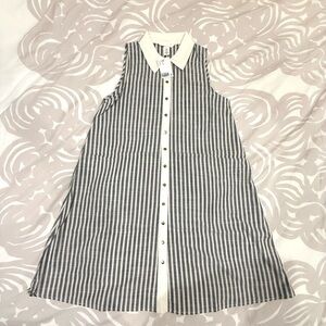 NWT H&M Navy and White Striped Dress